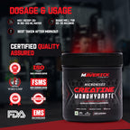 Maverick Nutrition Micronised Creatine Monohydrate (100g | 33 Servings) | Unflavoured | 3000 mg Creatine per Serving
