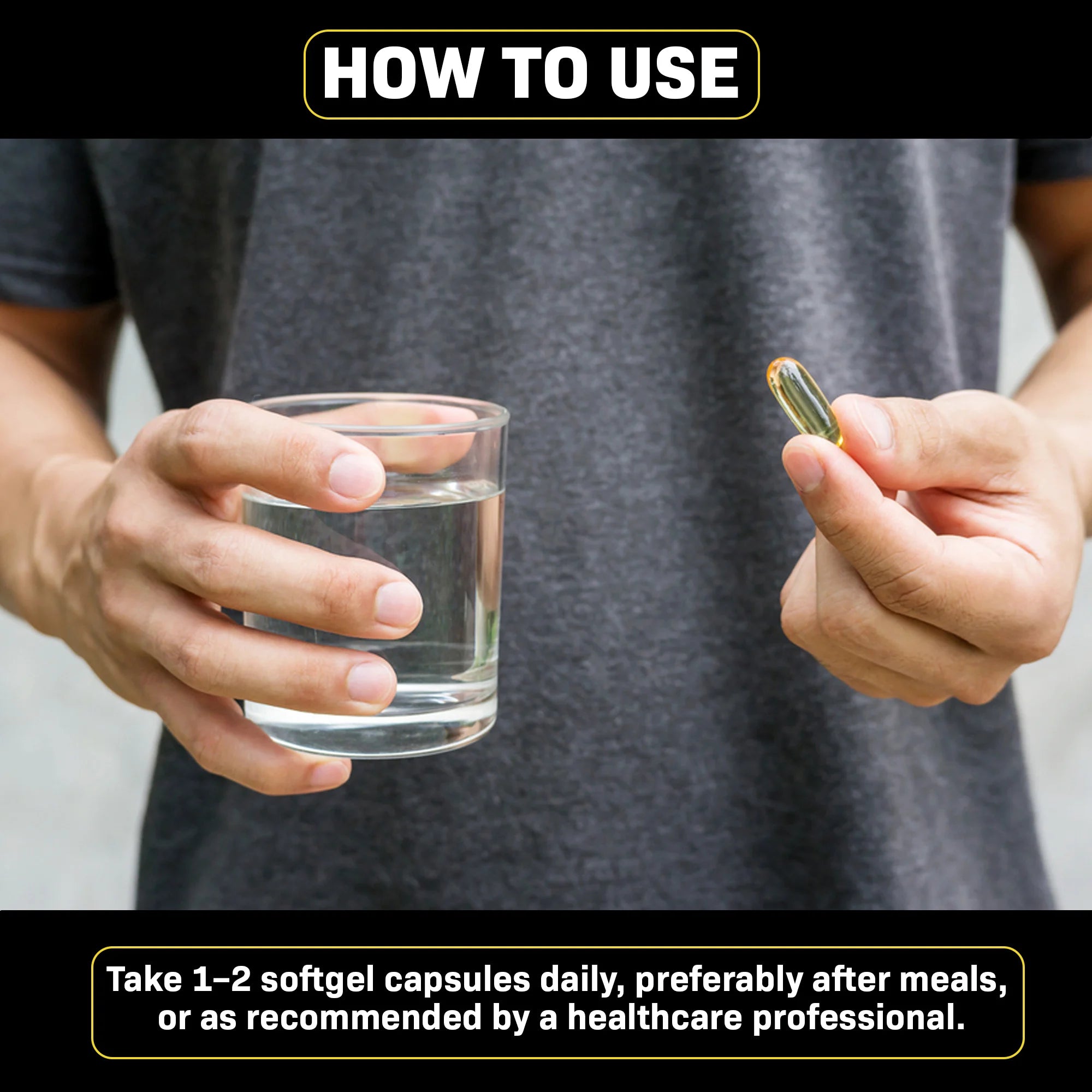 Myolabz Omega-3 Fish Oil Capsules | 1000 mg Fish Oil with EPA & DHA