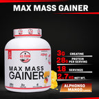 U.S. Farm Max Mass Gainer (18 Servings, 2.7 kg) | Alphonso Mango