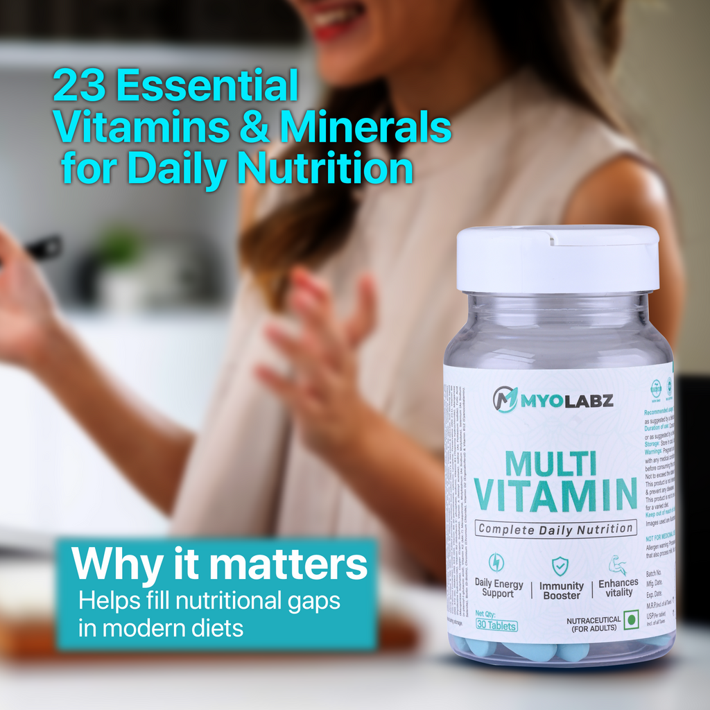 Myolabz Multivitamin Complete Daily Nutrition Blue | 30 Tablets