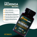 Myolabz Organic Moringa Tablets (60 Tablets) | Natural Superfood for Daily Wellness