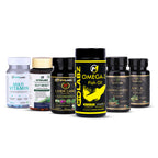 35-PRODUCT COMPLETE FAMILY WELLNESS PACK — MYOLABZ Multivitamin Blue 30 Tablets × 10 • MYOLABZ Omega-3 60 Capsules × 5 • MYOLABZ Gut Reset 60 Capsules × 5 • MYOLABZ Liver Care 60 Tablets × 5 • MYOLABZ Amla 1200 mg × 5 • MYOLABZ Moringa 1200 mg × 5
