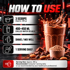 Mark 1 Nutrition The Anabolic Mass Gainer, Chocolate with Nuts, 5 kg (17 Servings) | 99.7g Protein, 3g Creatine & 1.2g L-Glutamine per Serving | Whey Gainer with MCT, Vitamins, Minerals & Digestive Enzymes | 0g Added Sugar