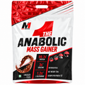 Mark 1 Nutrition The Anabolic Mass Gainer, Chocolate with Nuts, 5 kg (17 Servings) | 99.7g Protein, 3g Creatine & 1.2g L-Glutamine per Serving | Whey Gainer with MCT, Vitamins, Minerals & Digestive Enzymes | 0g Added Sugar