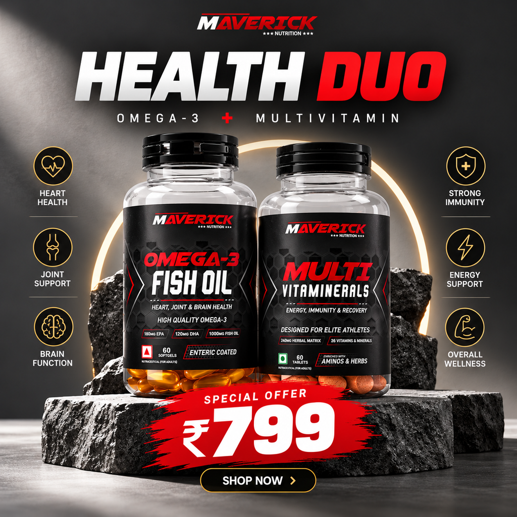 MAVERICK HEALTH DUO OMEGA-3 FISH OIL + MULTIVITAMIN