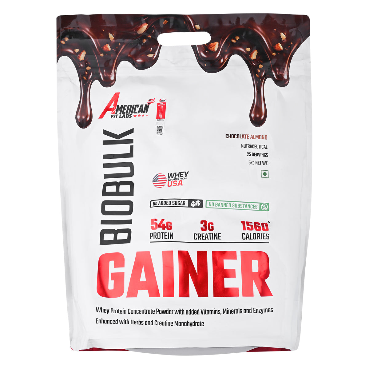 American Bio Bulk Stack Pack of 4 – Bio Bulk Gainer 5 kg, Creatine 250 g, Multivitamin & Omega-3 | Weight Gainer Combo for Mass & Strength