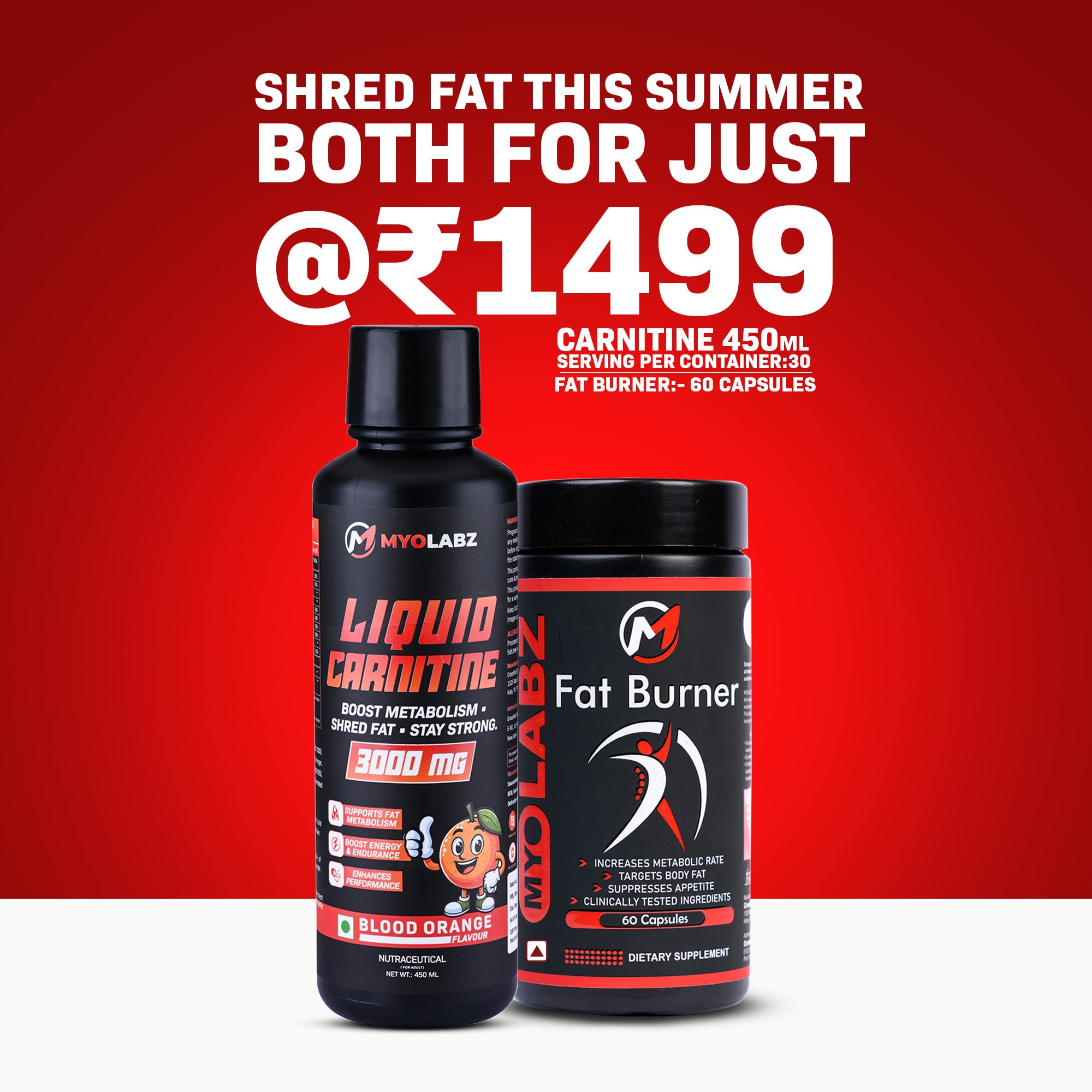 Myolabz Fat Loss Combo | Liquid Carnitine + Fat Burner