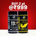 Myolabz Daily Health Combo Offer | Multivitamin 60 Tablets + Omega-3 Fish Oil 60 Softgels | Best Wellness Deal Online India