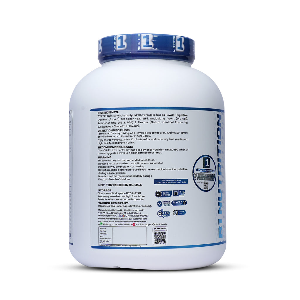12-PRODUCT B1 HYDRO ISO PREMIUM BULK — B1 Hydro Iso Whey 2.27 KG × 8 • MYOLABZ Multivitamin 60 Tablets × 2 • MYOLABZ Omega-3 60 Capsules × 1 • MYOLABZ Ashwagandha 60 Tablets × 1