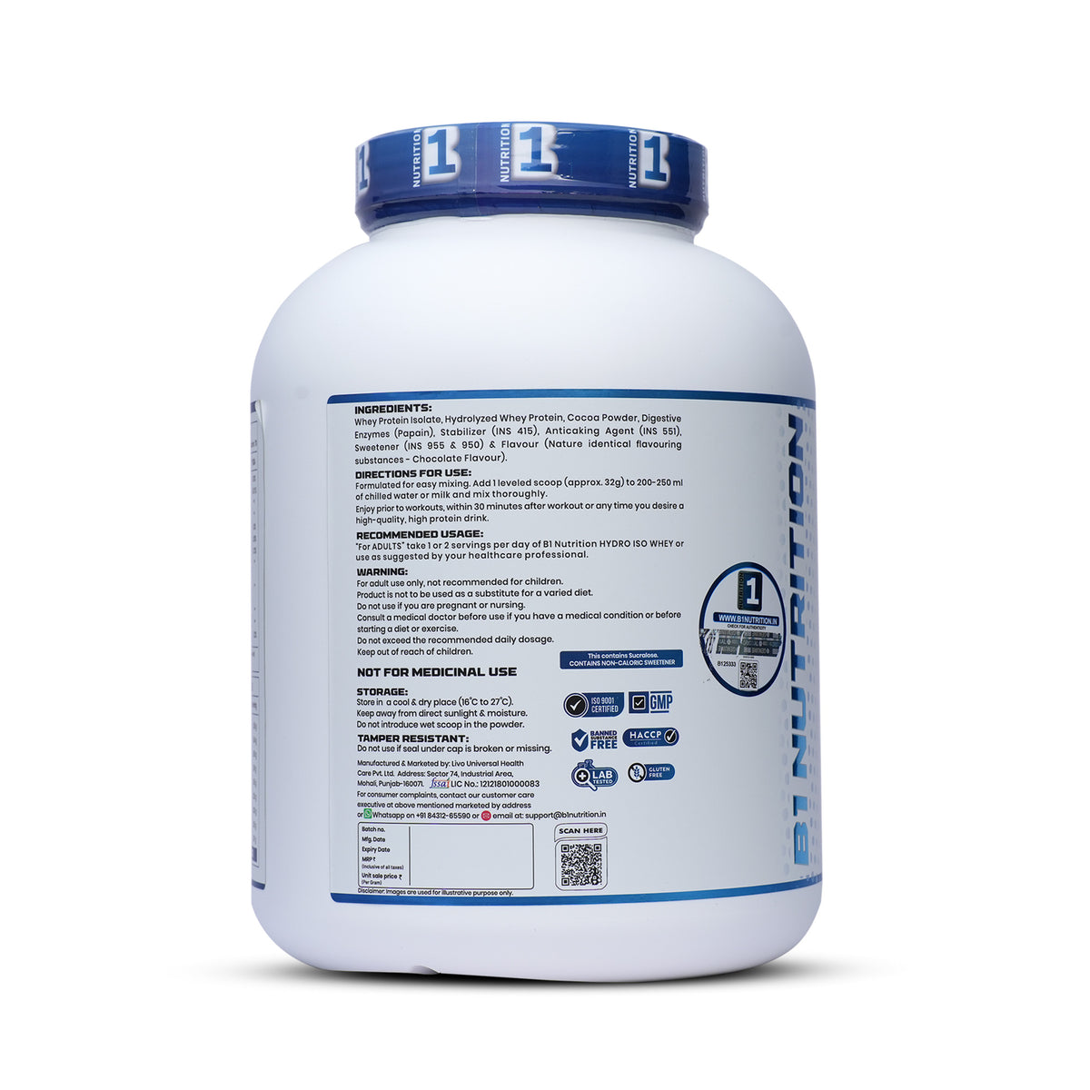 12-PRODUCT B1 HYDRO ISO PREMIUM BULK — B1 Hydro Iso Whey 2.27 KG × 8 • MYOLABZ Multivitamin 60 Tablets × 2 • MYOLABZ Omega-3 60 Capsules × 1 • MYOLABZ Ashwagandha 60 Tablets × 1