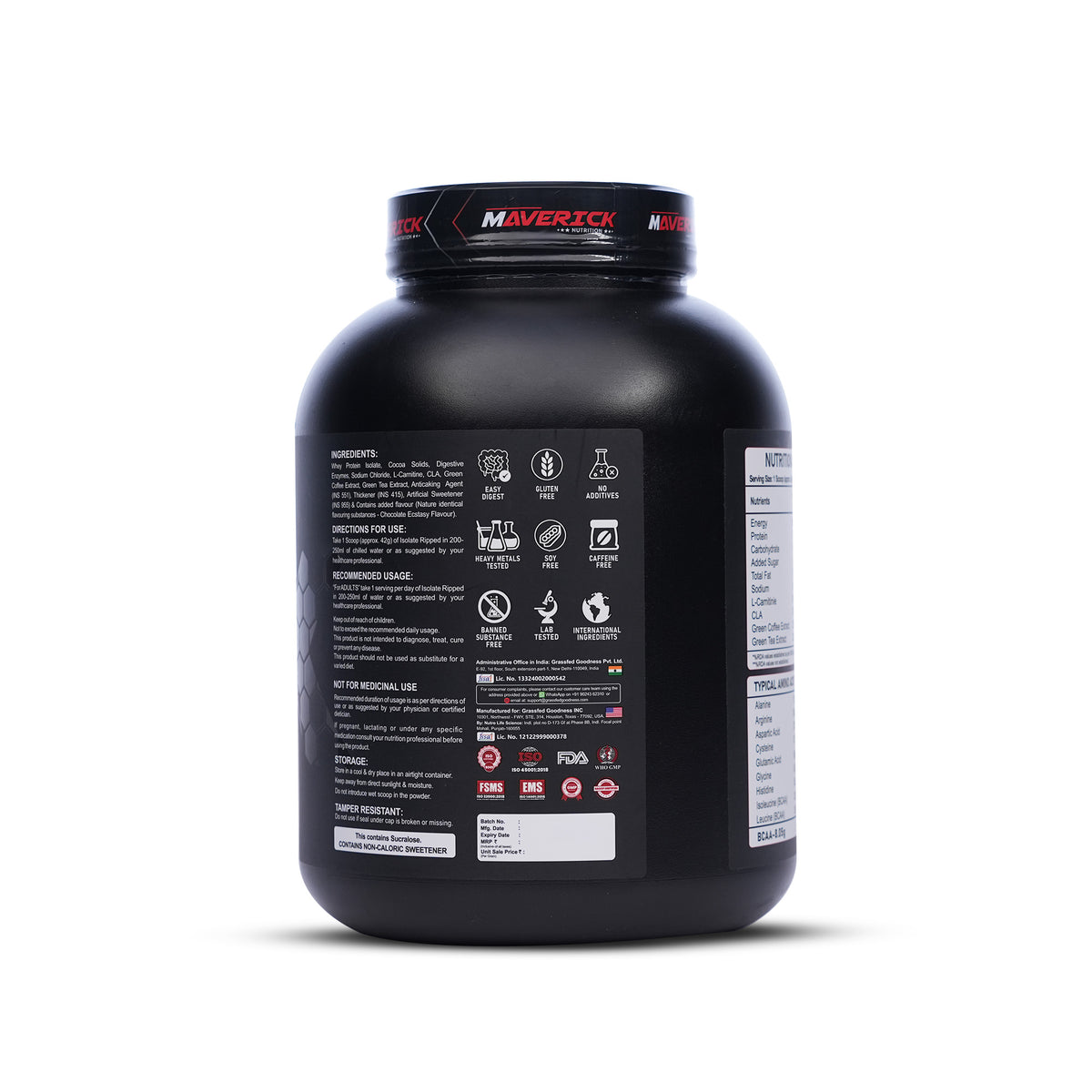 3-PRODUCT ROCK BOTTOM RIPPED PROTEIN — U.S. Farm ISO Ripped Whey 4 LB (Mango Flavour) × 1 • B1 Nutrition Alpha Ripped 2 KG (Mango Flavour) × 1 • Maverick Nutrition Isolate Ripped 2 KG (Chocolate Flavour) × 1