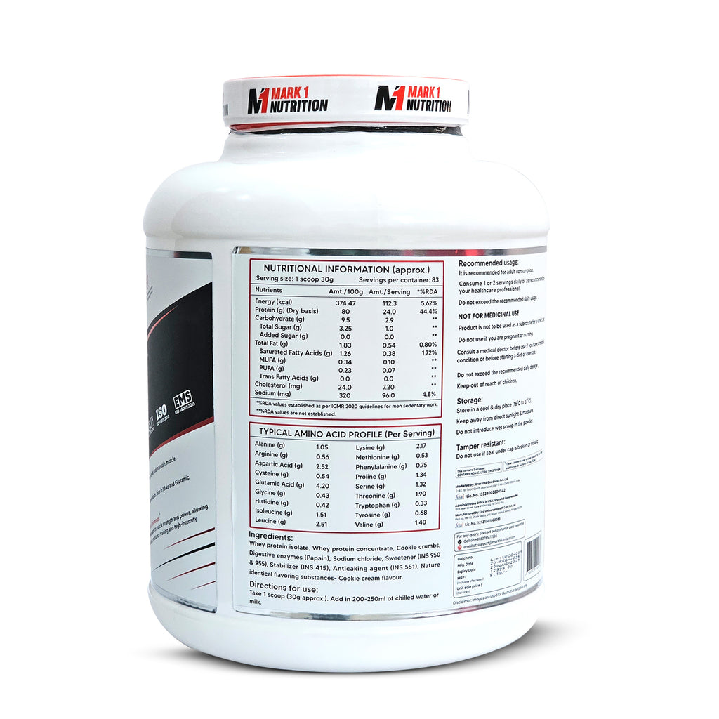 14-PRODUCT MARK1 WHEY GYM STOCK-UP — Mark1 The Whey 2.5 KG × 8 • MYOLABZ Multivitamin 60 Tablets × 4 • MYOLABZ Omega-3 Fish Oil 60 Capsules × 1 • MYOLABZ Ashwagandha 60 Tablets × 1