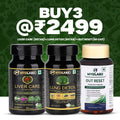 Myolabz Detox & Gut Health Combo - Liver Care, Lung Detox and Gut Reset Probiotics wellness stack, online India