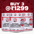 U.S. Farm Nutrition Micronised Creatine Monohydrate Combo Pack - Buy 3 unflavoured creatine jars for strength and recovery, online India