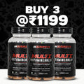 Maverick Nutrition Multi Vitaminerals Combo Pack | Buy 3 Multivitamin Bottles 60 Tablets