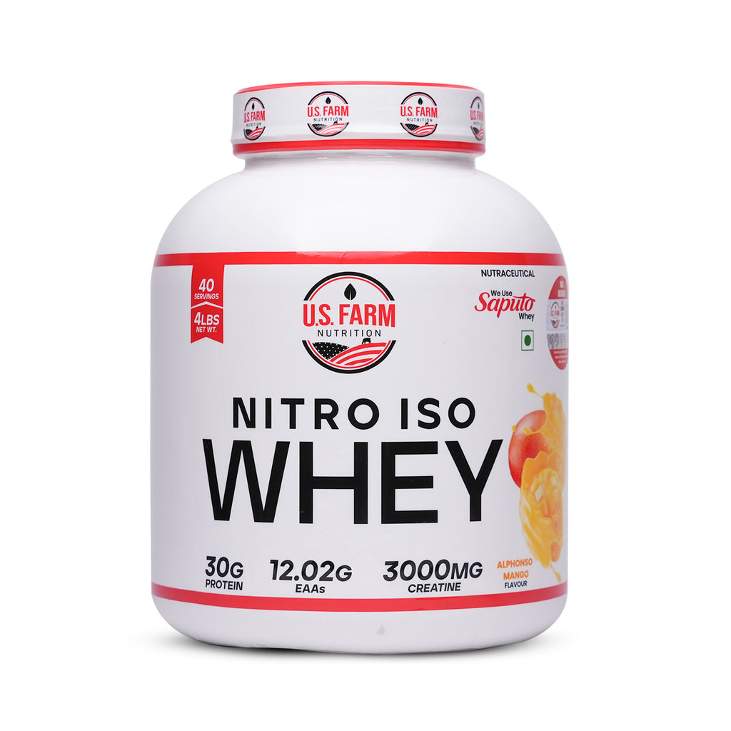 10-PRODUCT U.S. Farm Nitro Iso Bulk Blast — U.S. Farm Nitro Iso Whey 4 LBS × 4 • U.S. Farm Iso Ripped Whey 4 LBS × 1 • MyoLabz Vitamin D3 + K2 × 5