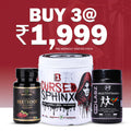 Pre-Workout Starter Stack Pack of 3 – B1 Cursed Sphinx Pre-Workout, Multivitamin & Beetroot for Energy & Performance
