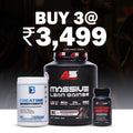 American Mega Mass Stack Pack of 3 – Mega Mass Gainer 2.7 kg, Amla & Moringa Tablets | Weight Gainer Combo for Mass & Energy