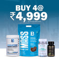 B1 5kg Mass Stack Pack of 4 – Mass Gainer Chocolate 5 kg, Creatine 250 g, Multivitamin & Amla | Weight Gainer Combo for Mass & Strength