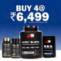 A5 Complete Performance Stack – Whey Protein Blend Powder (Chocolate, 1.8 kg) + B.E.G BCAA + EAA + Glutamine with MyoLabz Organic Amla & Moringa Tablets | Protein & Amino Combo for Muscle Recovery & Immunity | Pack of 4