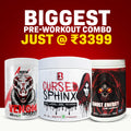 Ultimate Pre-Workout Combo Offer | Cursed Sphinx + Venom Boost + Ghost Energy | Best 3-in-1 Pre-Workout Stack Deal Online India