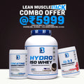 B1 Nutrition Lean Muscle Stack Offer | Hydro Iso Whey 5lbs + Creatine 250g + 4-1-1 Amino 300g | Best Cutting Combo Deal Online India