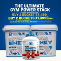 Ultimate Gym Power Stack | B1 Ultra Whey Protein Bucket Offer + FREE 2kg Whey | Best Bulk Whey Deal Online India