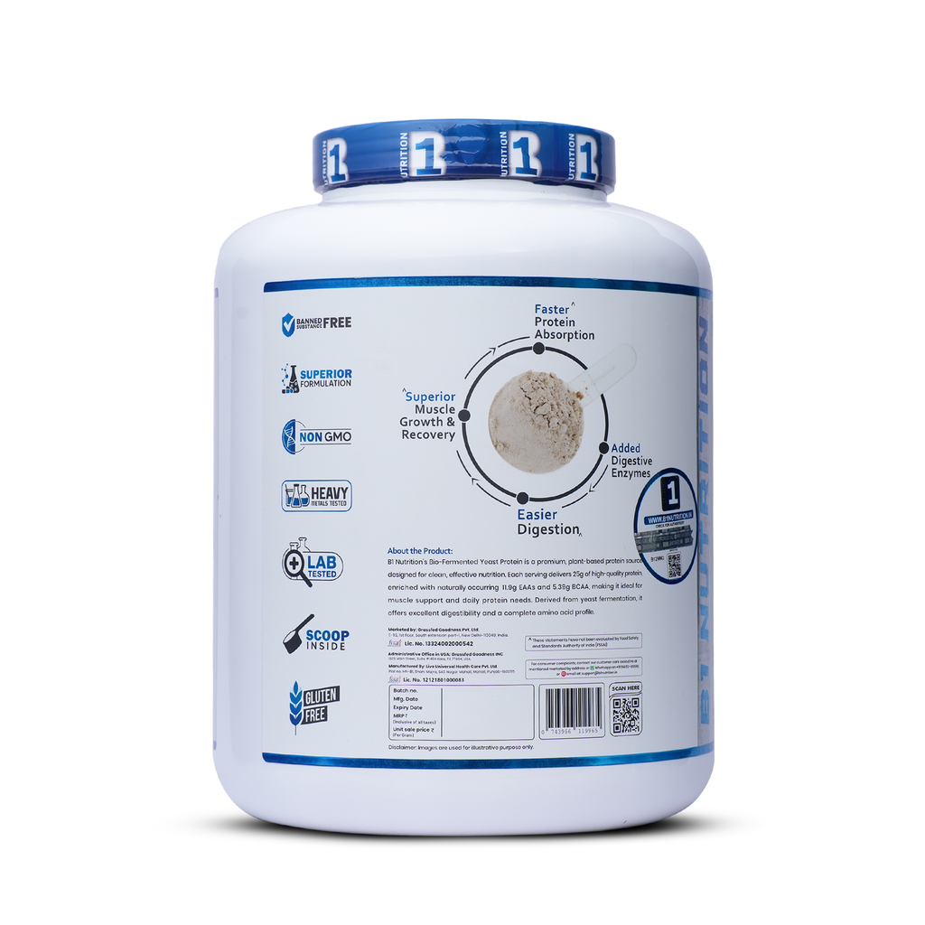 17-PRODUCT B1 YEAST PROTEIN BULK BLAST — B1 Yeast Protein 2 KG × 10 • MYOLABZ Multivitamin 60 Tablets × 4 • MYOLABZ Omega-3 60 Capsules × 2 • MYOLABZ Ashwagandha 60 Tablets × 1